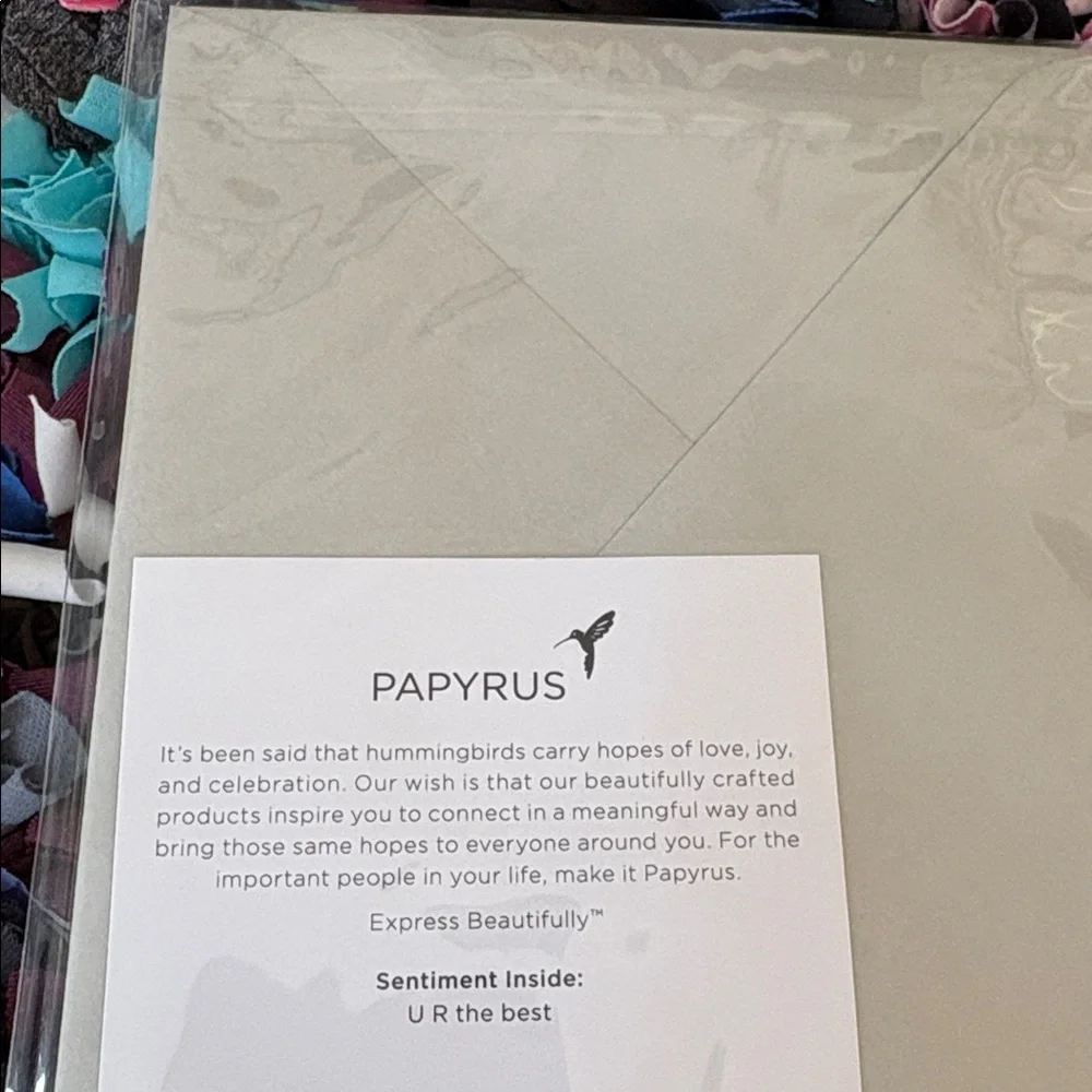 🆕Papyrus 3D Textured “Thank You” Card